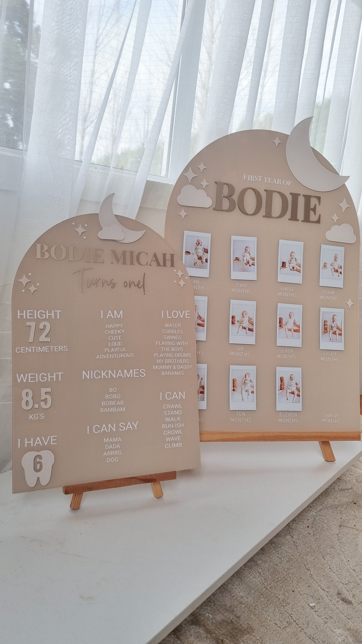 Birthday Milestone Boards