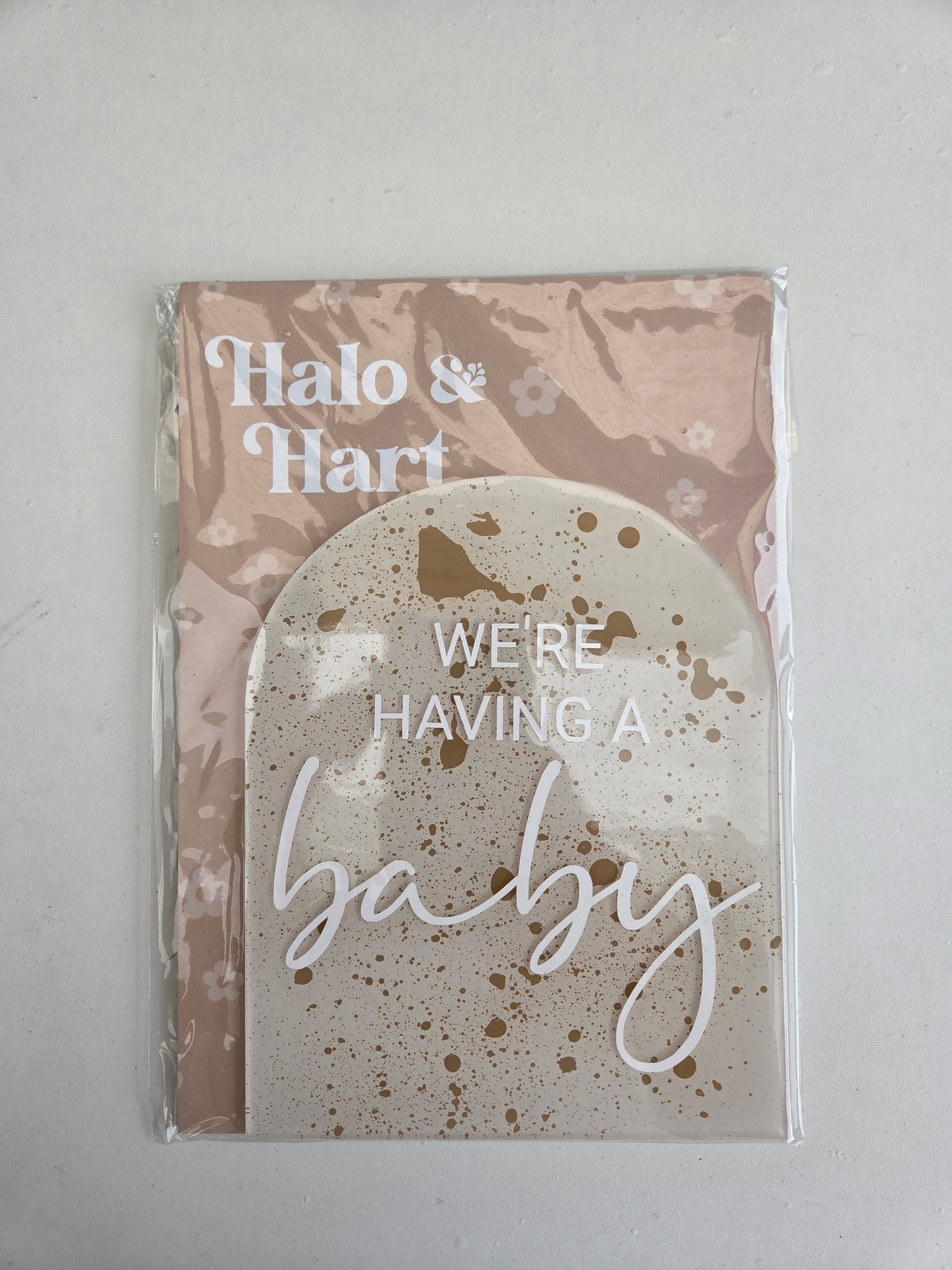 Pregnancy Announcement Arch - Speckle