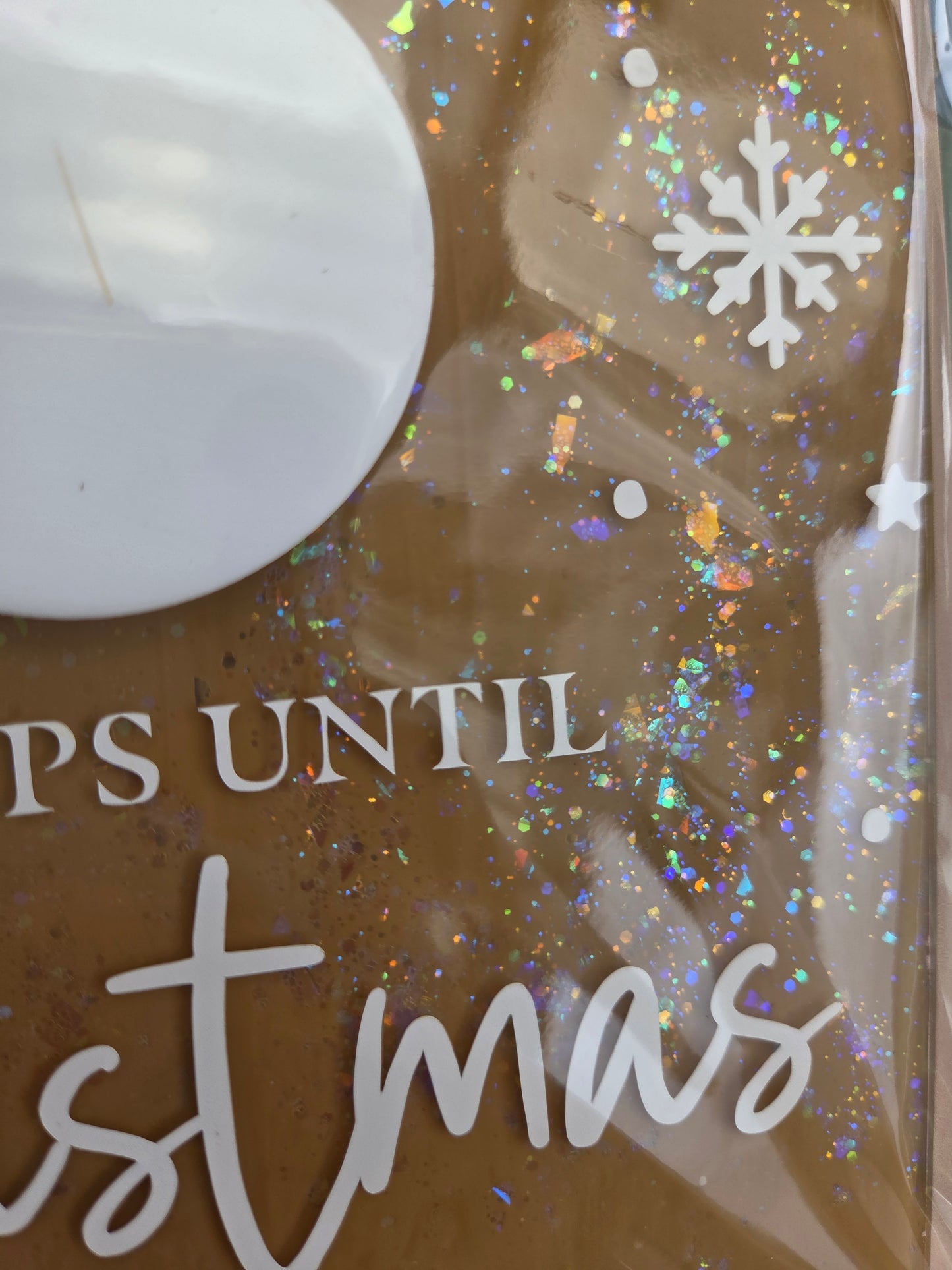 Christmas Countdown - Brown Sparkle