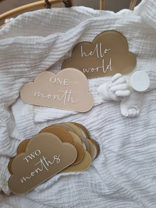 Milestone Set Clouds - Neutrals