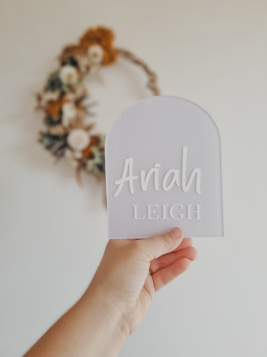 Name plaque | ARCH or CIRCLE