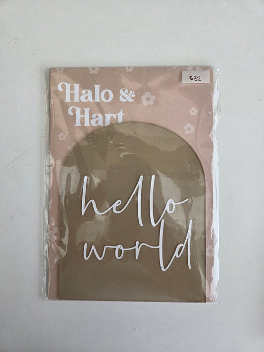 Birth Announcement Arch - Sandstone