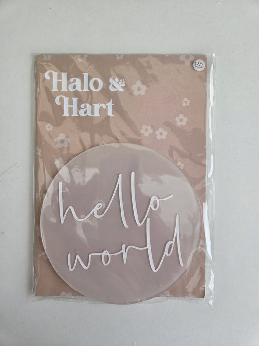 Birth Announcement Round - Blush