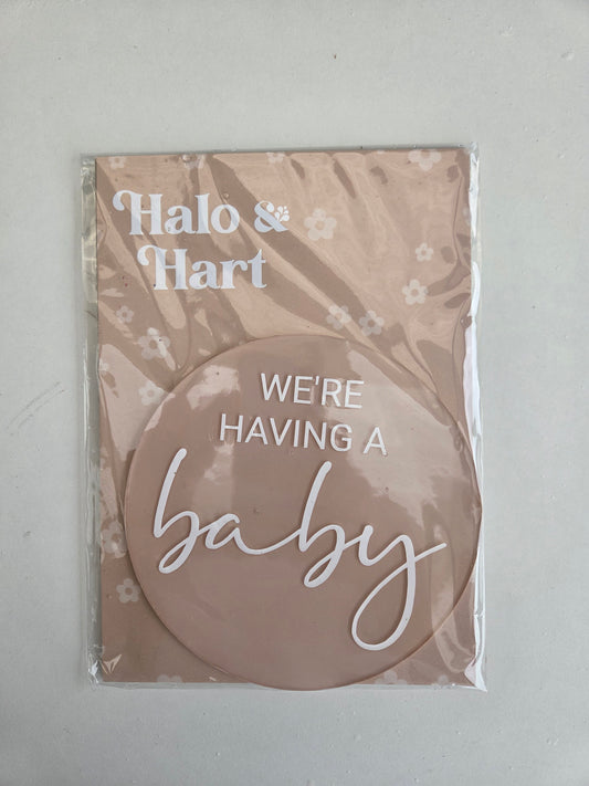 Pregnancy Announcement Circle - Blossom