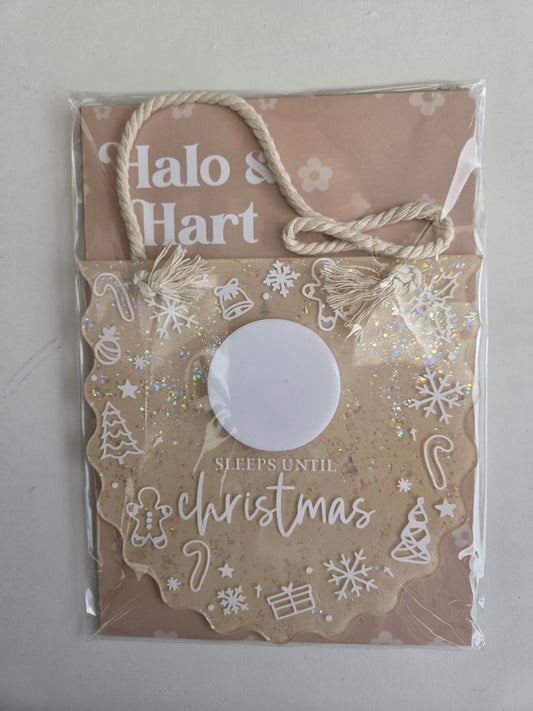 Hanging Christmas Countdown - Shell Sparkle