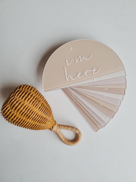 Milestone Set Semi-Circle - Pinks