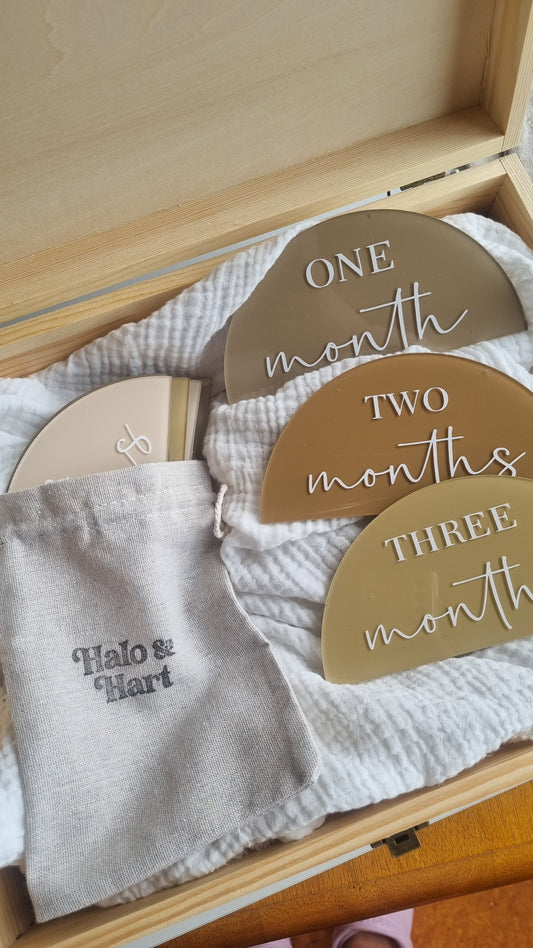 Milestone Set - Semi Circle neutrals