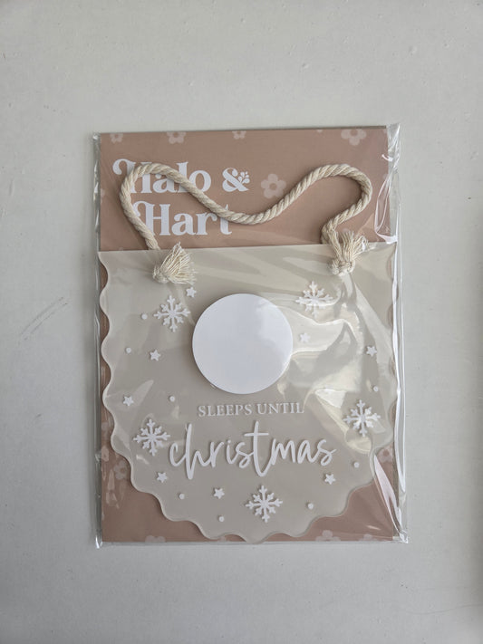 Hanging Christmas Countdown - Stone